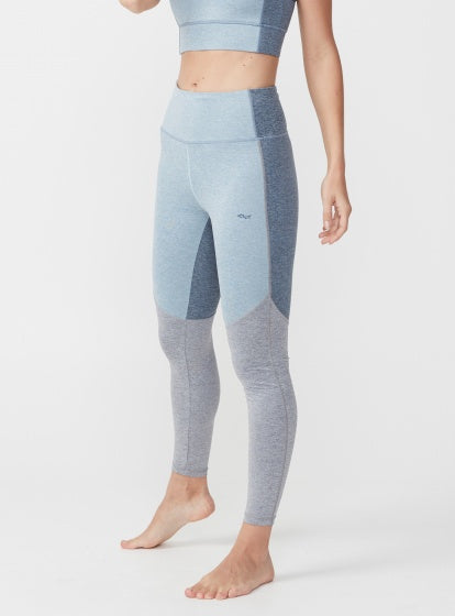 sportlegging Melange Block dames lichtblauw maat L