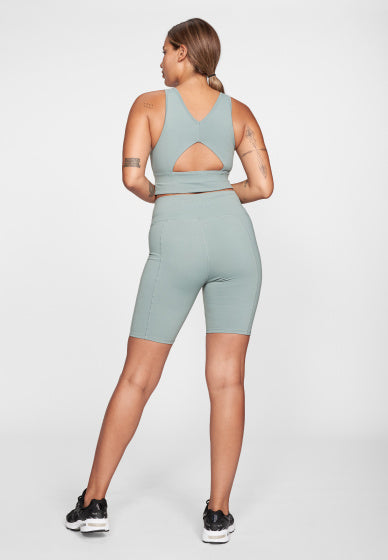 sportlegging Nora Lasting dames polyamide ijsblauw maat M