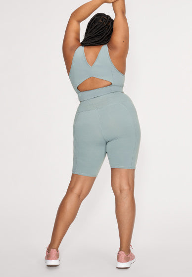 sportlegging Nora Lasting dames polyamide ijsblauw maat S