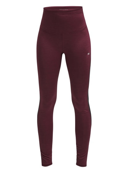 Röhnisch Sportlegging Shape Mesh dames bordeaux rood maat XS
