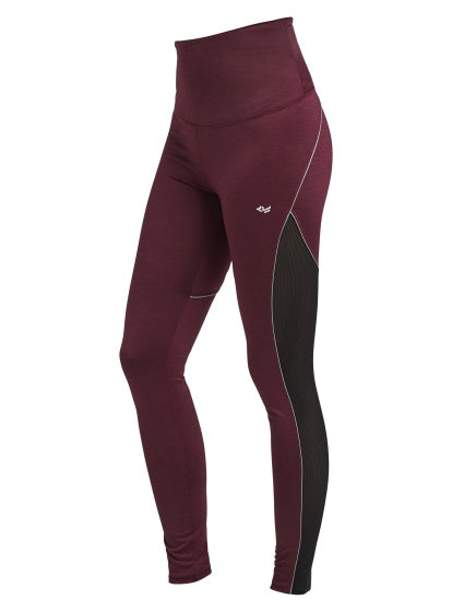 Röhnisch Sportlegging Shape Mesh dames bordeaux rood maat XS