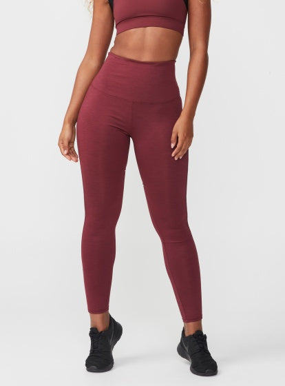 Röhnisch Sportlegging Shape Mesh dames bordeaux rood maat XS