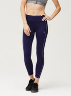 sportlegging Shape Sleek dames donkerblauw maat XS