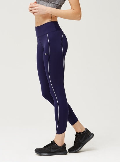 sportlegging Shape Sleek dames donkerblauw maat XS