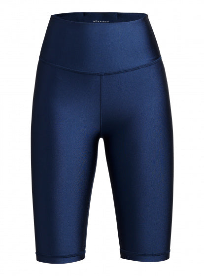 sportlegging Shiny dames polyamide blauw maat XS