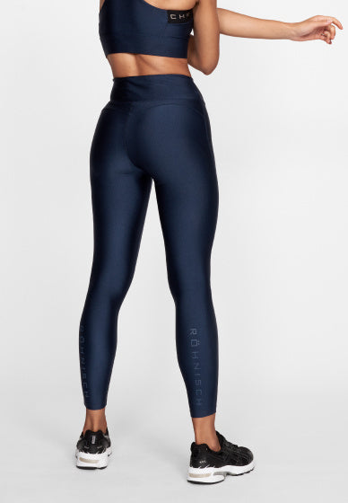 Röhnisch Sportlegging Shiny dames polyamide donkerblauw maat 3XL