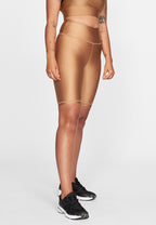 sportlegging Shiny dames polyamide goud maat S