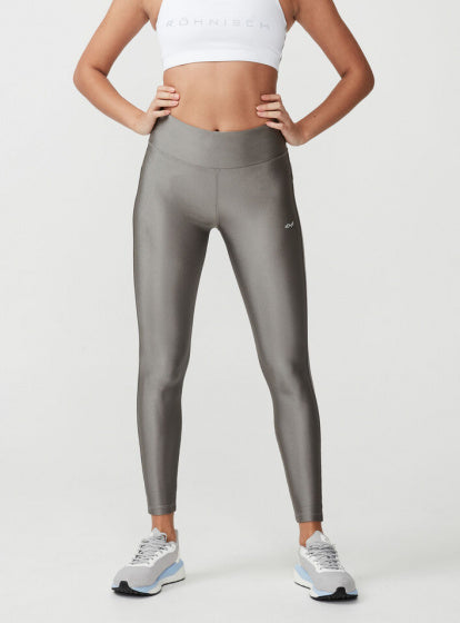 sportlegging Shiny Tights dames polyamide grijs mt XXL