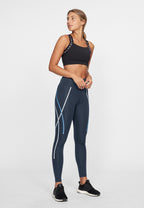 sportlegging Uplift dames polyester blauw maat XL