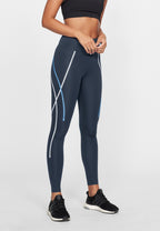 sportlegging Uplift dames polyester blauw maat L