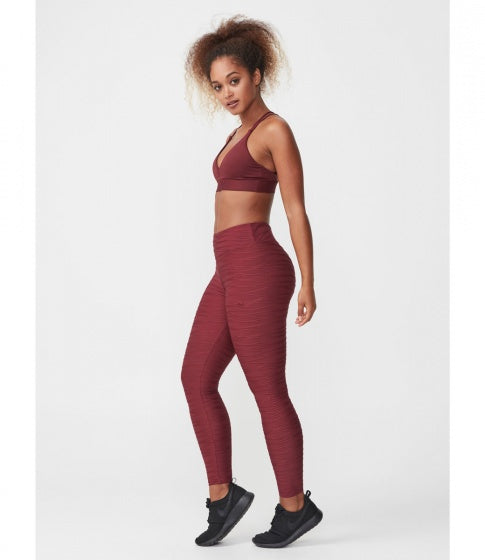 Röhnisch Sportlegging Wave dames bordeaux maat 3XL