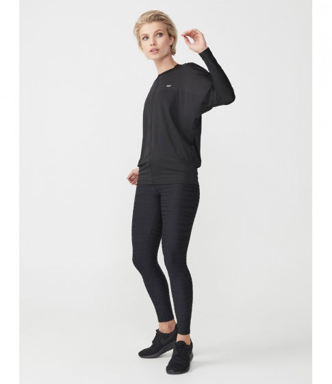 sportlegging Wave dames zwart maat XS