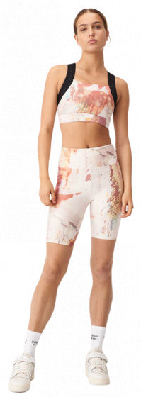 sportlegging Wildfire dames polyamide wit/roze maat 3XL