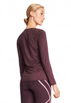 sportshirt Asta dames polyester/elastaan paars mt L
