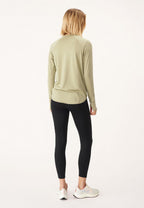 sportshirt Clara dames polyester/elastaan beige mt S
