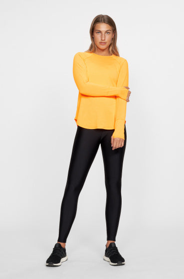 sportshirt Clara dames polyester neon oranje maat L