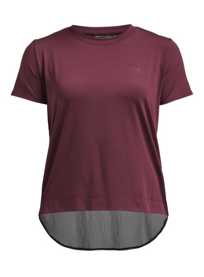 Röhnisch Sportshirt Mesh Back Tee dames bordeaux maat S