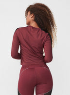 Röhnisch Sportshirt Mesh Block Longsleeve dames bordeaux maat L