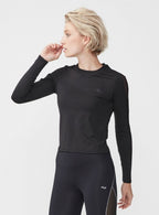 Röhnisch Sportshirt Mesh Block Longsleeve dames zwart maat XS