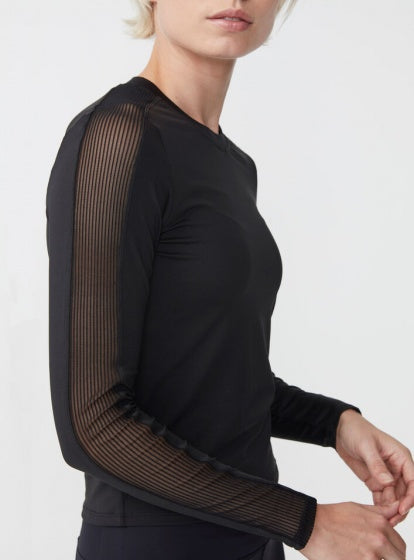 Röhnisch Sportshirt Mesh Block Longsleeve dames zwart maat XS