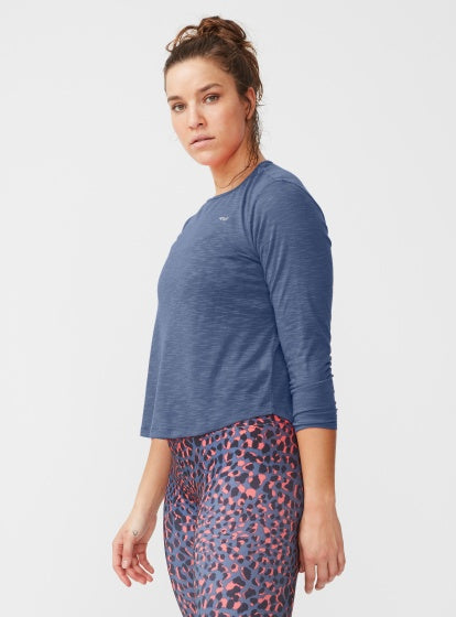 Röhnisch Sportshirt Sheer lange mouwen dames blauw maat XS