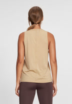 sporttop Clara dames polyester beige maat S