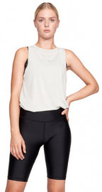 sporttop Clara dames polyester lichtgrijs maat M