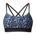 sporttop Flattering gevlekt dames blauw/zwart maat XL