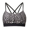 sporttop Flattering gevlekt dames grijs/zwart maat L