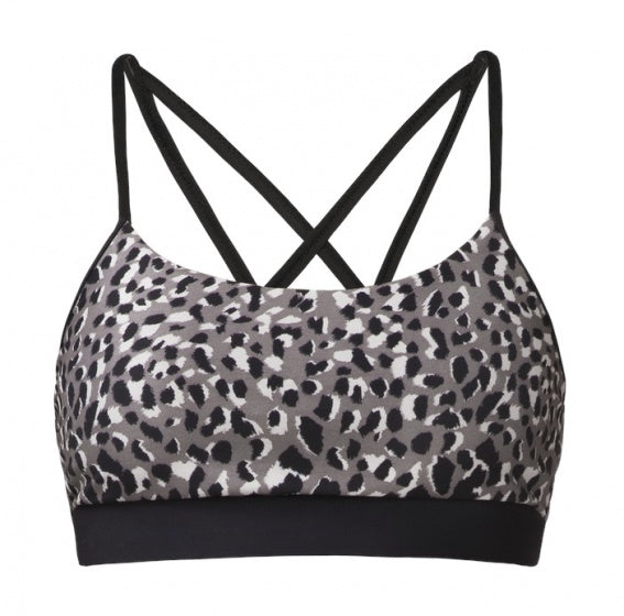 Röhnisch Sporttop Flattering gevlekt dames grijs/zwart maat XS