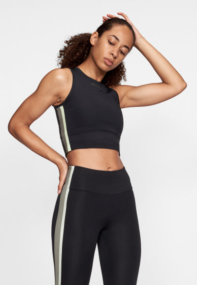 sporttop Fuze damens polyester zwart maat XS