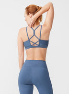 sporttop Julie dames blauw maat XS
