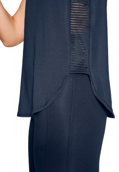 sporttop Miko dames polyester blauw maat XS