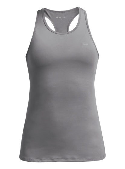 sporttop Solid dames grijs maat L