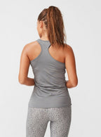 sporttop Solid dames grijs maat S