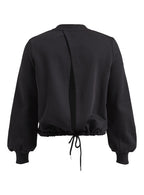 sweater Comfy Open Back dames zwart maat L