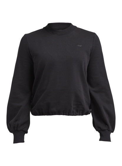 sweater Comfy Open Back dames zwart maat L