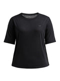 T-Shirt Sheer zwart dames maat XS