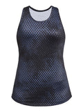 tanktop Etchy Steel blauw/zwart dames maat XS