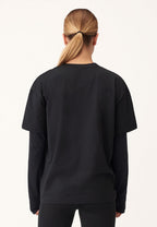 thermoshirt dames polyester/elastaan zwart maat M