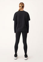 thermoshirt dames polyester/elastaan zwart maat S