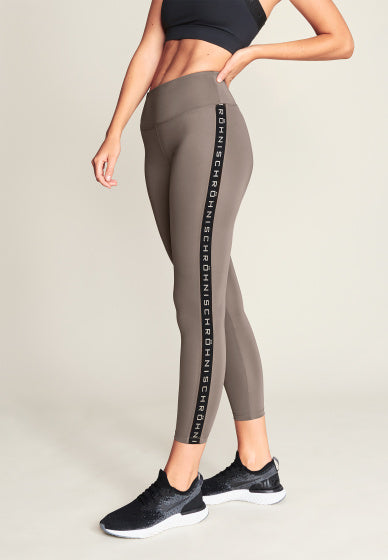 trainingsbroek Kay high waist polyseter grijs mt XS
