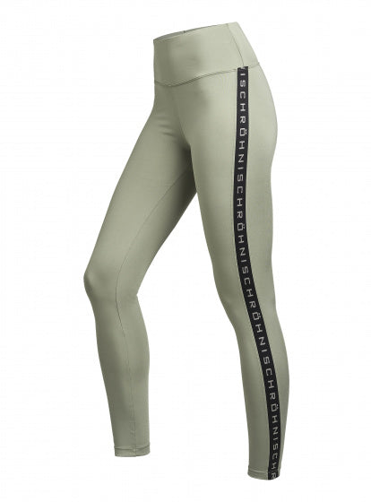 trainingsbroek Kay high waist polyseter groen mt 3XL
