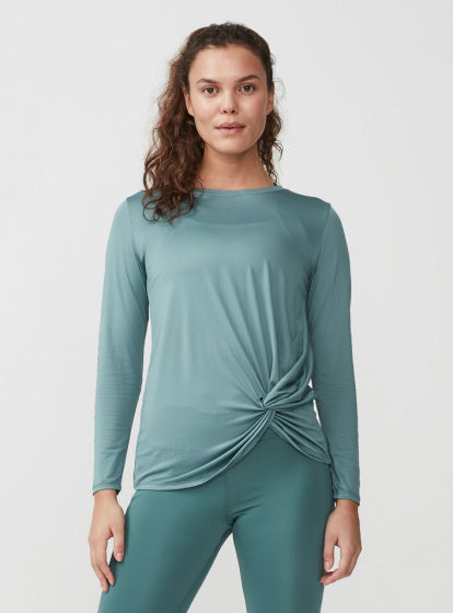 trainingshirt Knot dames polyester/elastaan groen maat XXL