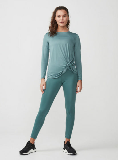 trainingshirt Knot dames polyester/elastaan groen maat 3XL