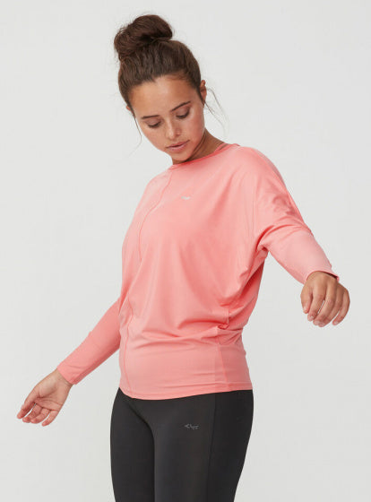 trainingstop Drape dames polyamide roze maat XXL