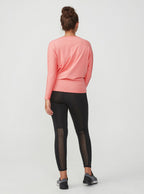 trainingstop Drape dames polyamide roze maat XXL