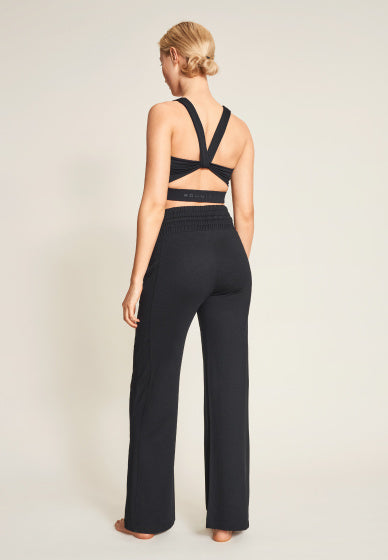 sportbroek wijd vrouwen viscose zwart mt XS
