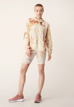windjack dames polyester beige/wit/roze maat L