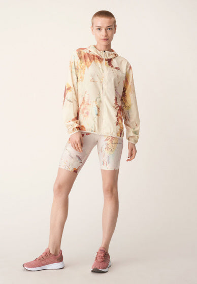 windjack dames polyester beige/wit/roze maat XXL